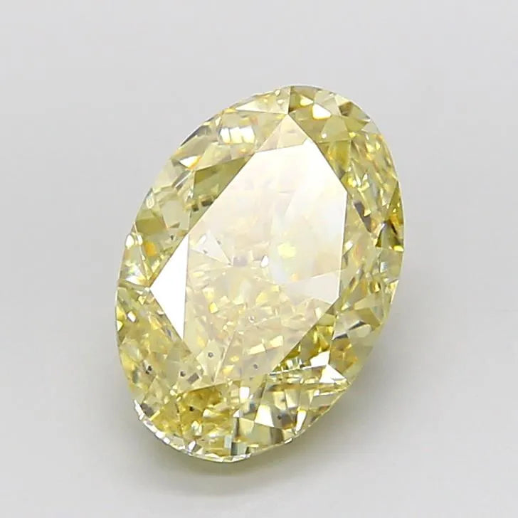 3.00ct Oval Lab Grown Diamond (Colour Fancy Yellow, Clarity SI1, IGI Certified)