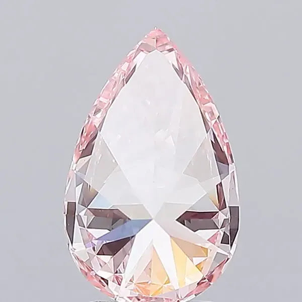 3.00ct Pear Lab Grown Diamond (Colour Fancy Vivid Pink, Clarity VVS2, IGI Certified)