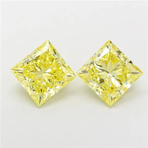 3.00ct Princess Lab Grown Diamond (Colour Fancy Intense Yellow, Clarity VVS2, IGI Certified)