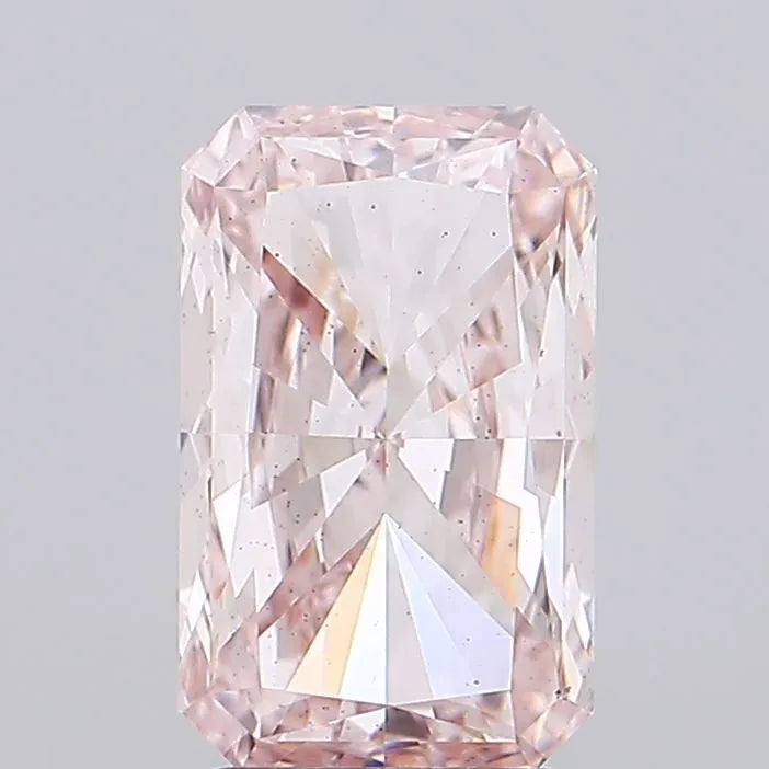 3.00ct Radiant Lab Grown Diamond (Colour Fancy Brown Pink, Clarity VS2, IGI Certified)