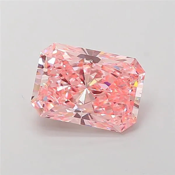 3.00ct Radiant Lab Grown Diamond (Colour Fancy Vivid Pink, Clarity VS1, IGI Certified)
