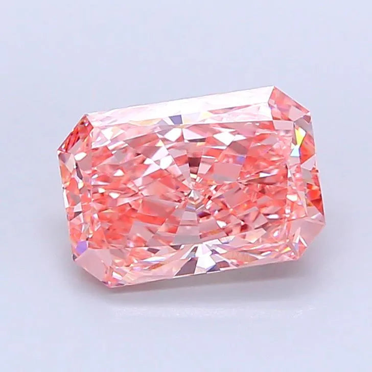 3.00ct Radiant Lab Grown Diamond (Colour Fancy Vivid Pink, Clarity VVS2, IGI Certified)