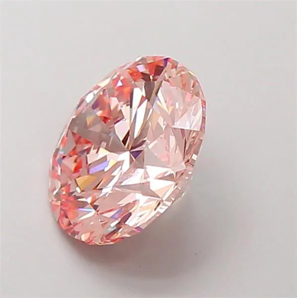 3.00ct Round Lab Grown Diamond (Colour Fancy Intense Pink, Clarity VS1, Cut EX, IGI Certified)