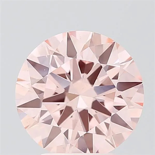 3.00ct Round Lab Grown Diamond (Colour Fancy Intense Pink, Clarity VS1, Cut ID, IGI Certified)