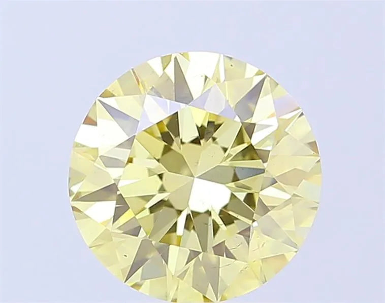 3.00ct Round Lab Grown Diamond (Colour Fancy Yellow, Clarity VS2, Cut VG, IGI Certified)
