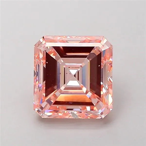 3.01ct Asscher Lab Grown Diamond (Colour Fancy Vivid Pink, Clarity VS2, IGI Certified)
