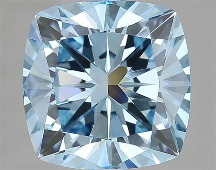 3.01ct Cushion brilliant Lab Grown Diamond (Colour Fancy Vivid Blue, Clarity VS1, IGI Certified)