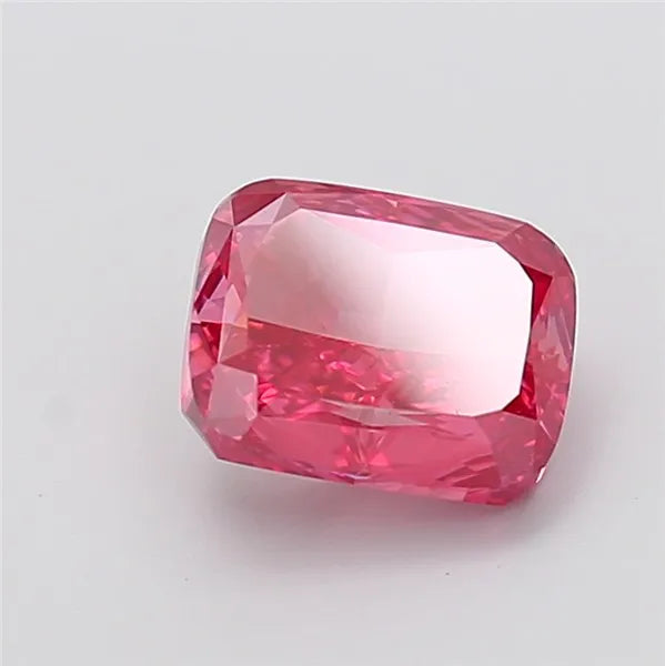3.01ct Cushion modified Lab Grown Diamond (Colour Fancy Vivid Pink, Clarity VS1, IGI Certified)