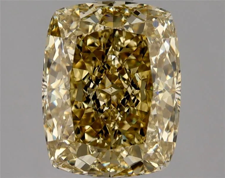 3.01ct Cushion modified Natural Diamond (Colour Fancy Yellow, Clarity VVS2, GIA Certified)
