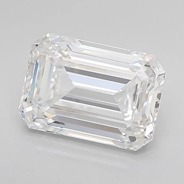 3.01ct Emerald Lab Grown Diamond (Colour D, Clarity IF, Cut EX, IGI Certified)
