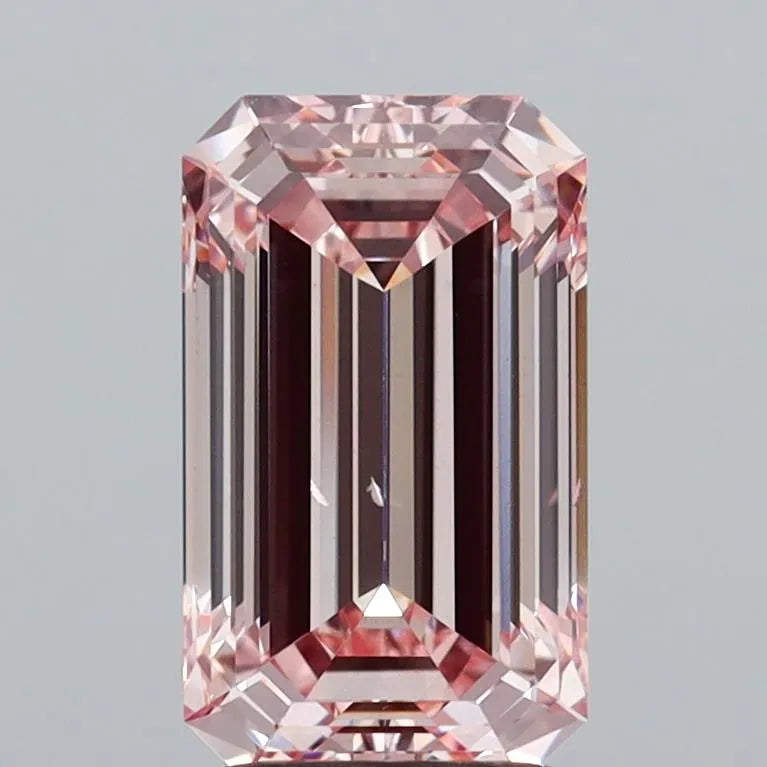 3.01ct Emerald Lab Grown Diamond (Colour Fancy Intense Pink, Clarity SI1, IGI Certified)