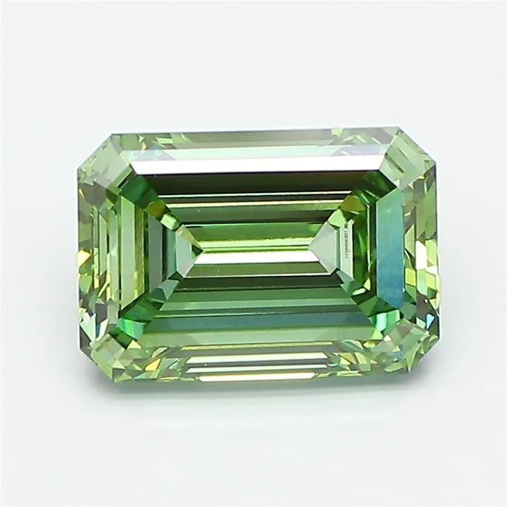 3.01ct Emerald Lab Grown Diamond (Colour Fancy Vivid Green, Clarity VS1, IGI Certified)