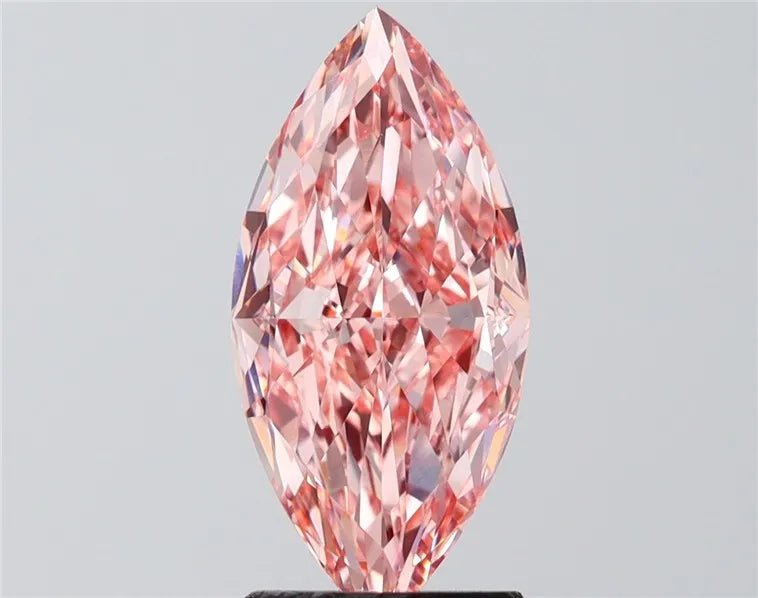 3.01ct Marquise Lab Grown Diamond (Colour Fancy Intense Pink, Clarity VS1, IGI Certified)
