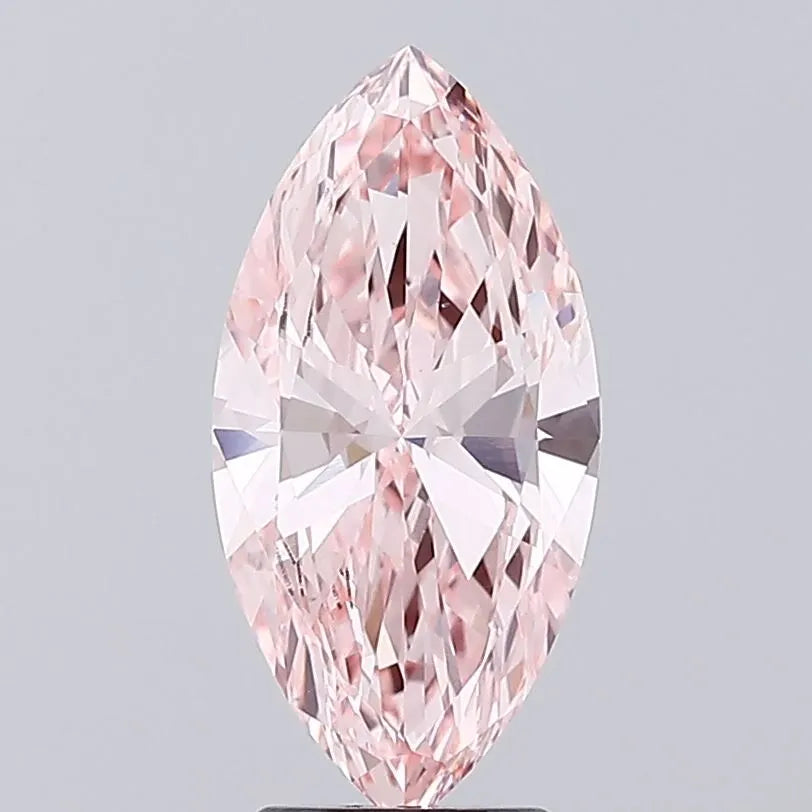 3.01ct Marquise Lab Grown Diamond (Colour Fancy Vivid Pink, Clarity VS1, IGI Certified)
