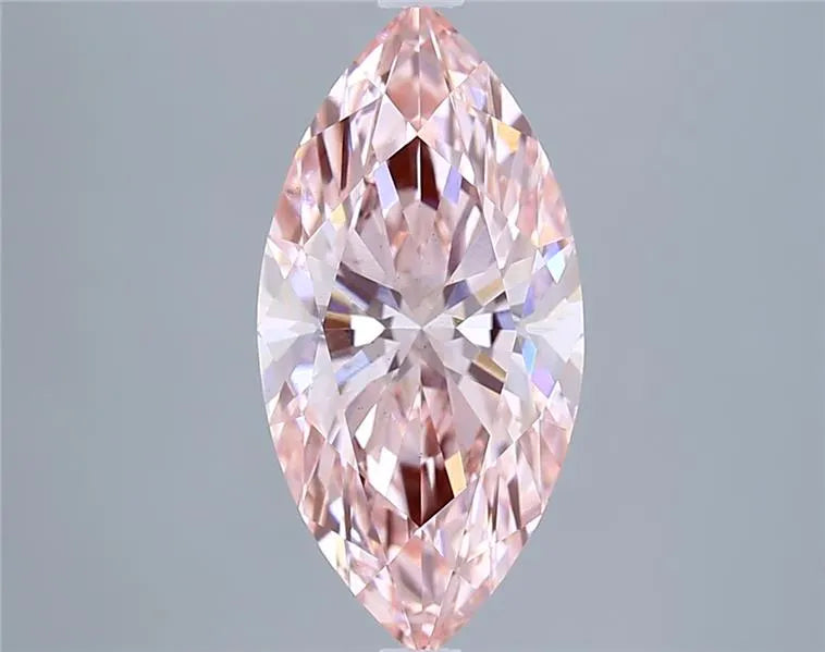3.01ct Marquise Lab Grown Diamond (Colour Fancy Vivid Pink, Clarity VS2, IGI Certified)