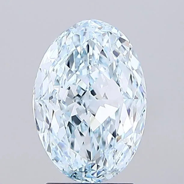 3.01ct Oval Lab Grown Diamond (Colour Fancy Blue, Clarity VS1, IGI Certified)