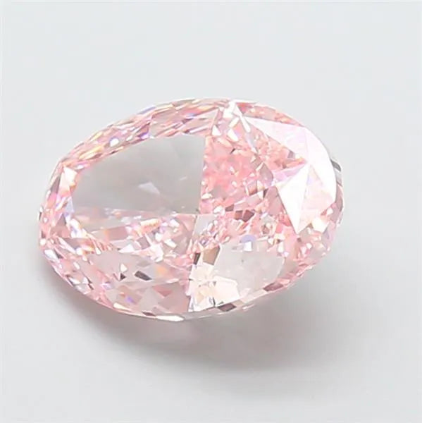 3.01ct Oval Lab Grown Diamond (Colour Fancy Vivid Pink, Clarity VS1, IGI Certified)