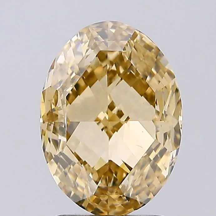 3.01ct Oval Natural Diamond (Colour Fancy Orange, Clarity VS2, GIA Certified)