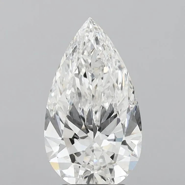 3.01ct Pear Lab Grown Diamond (Colour F, Clarity VVS2, IGI Certified)