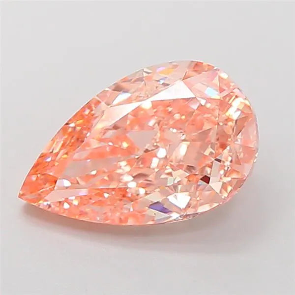 3.01ct Pear Lab Grown Diamond (Colour Fancy Intense Brownish Orange, Clarity VS1, IGI Certified)