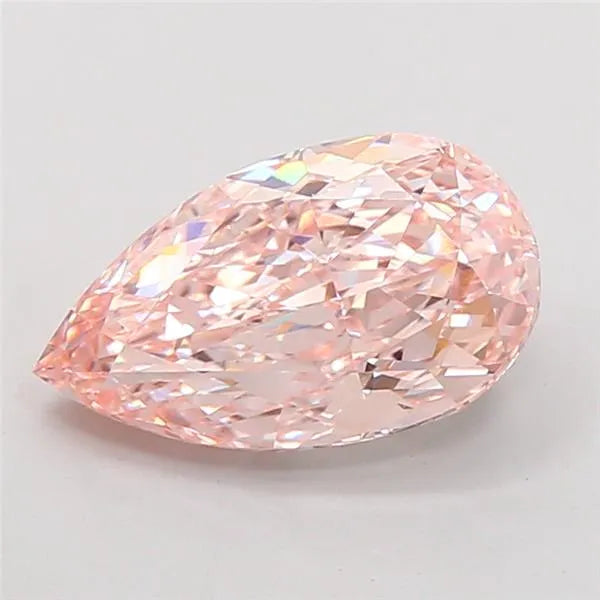 3.01ct Pear Lab Grown Diamond (Colour Fancy Intense Pink, Clarity VS1, IGI Certified)