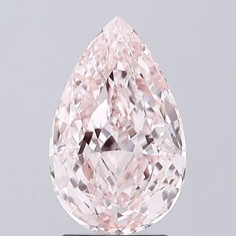 3.01ct Pear Lab Grown Diamond (Colour Fancy Intense Pink, Clarity VVS2, IGI Certified)