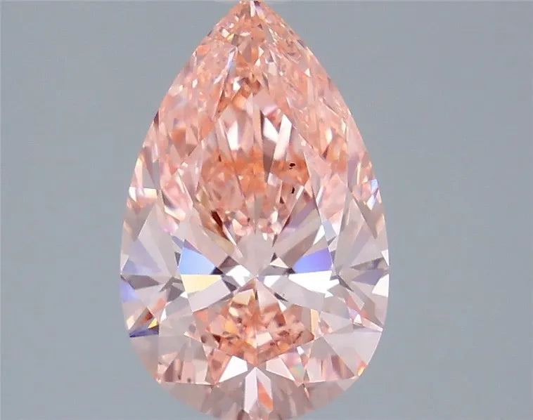 3.01ct Pear Lab Grown Diamond (Colour Fancy Vivid Pink, Clarity VS1, IGI Certified)