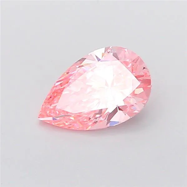 3.01ct Pear Lab Grown Diamond (Colour Fancy Vivid Pink, Clarity VVS2, IGI Certified)