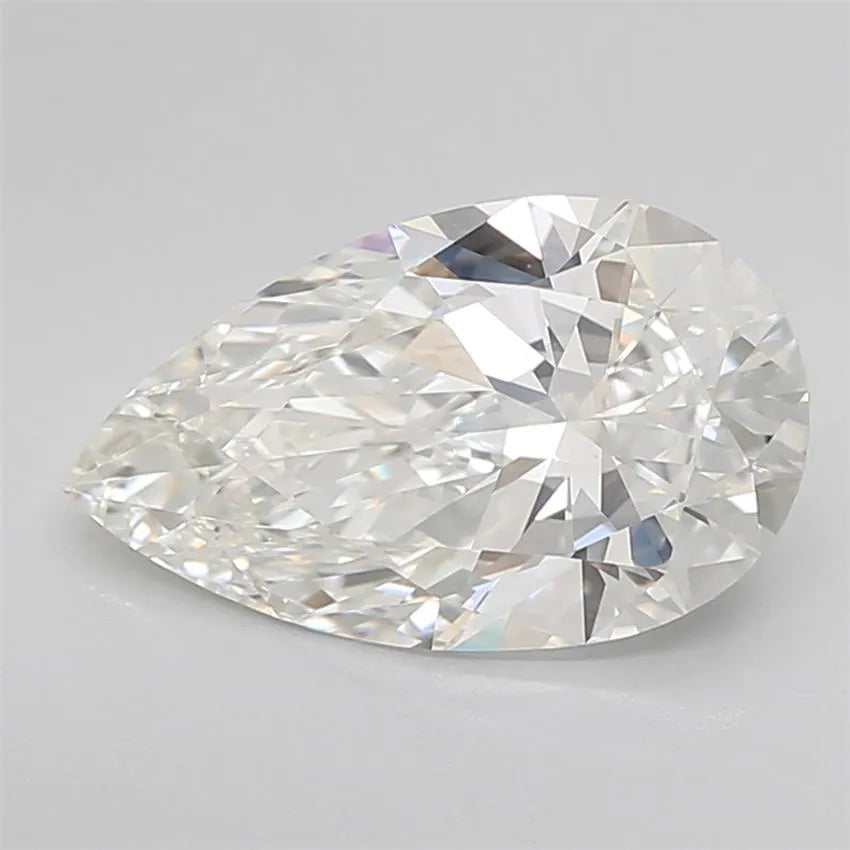 3.01ct Pear Lab Grown Diamond (Colour G, Clarity IF, Cut EX, IGI Certified)