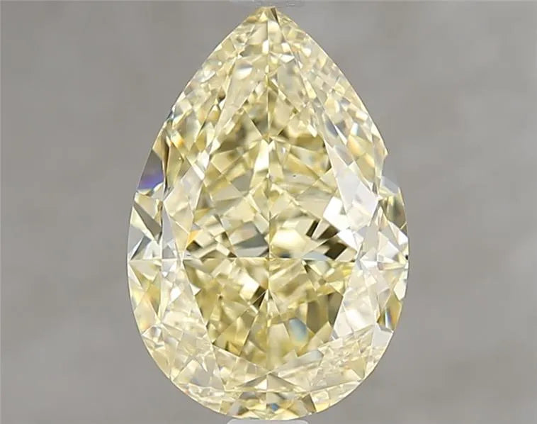 3.01ct Pear Natural Diamond (Colour Fancy Yellow, Clarity VS2, GIA Certified)