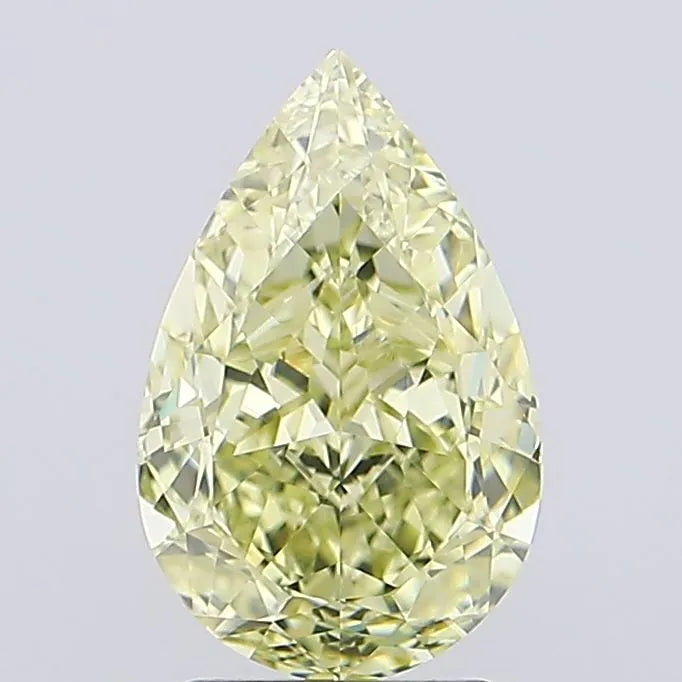 3.01ct Pear Natural Diamond (Colour Fancy Yellow, Clarity VS2, GIA Certified)