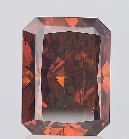 3.01ct Radiant Lab Grown Diamond (Colour Fancy Deep Orange, Clarity VS1, IGI Certified)