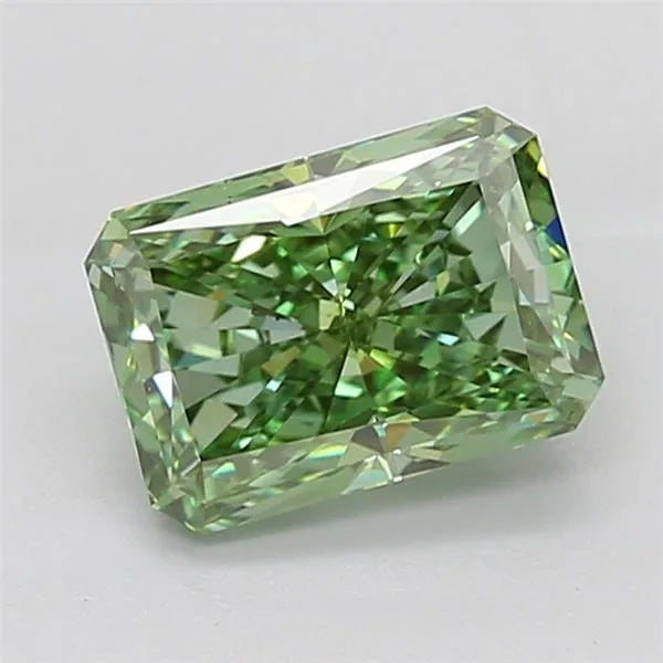 3.01ct Radiant Lab Grown Diamond (Colour Fancy Vivid Green, Clarity VS2, IGI Certified)
