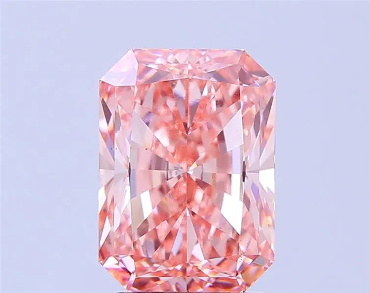 3.01ct Radiant Lab Grown Diamond (Colour Fancy Vivid Pink, Clarity VS2, IGI Certified)