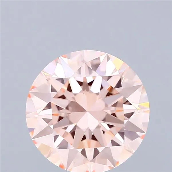 3.01ct Round Lab Grown Diamond (Colour Fancy Pink, Clarity VVS2, Cut EX, IGI Certified)