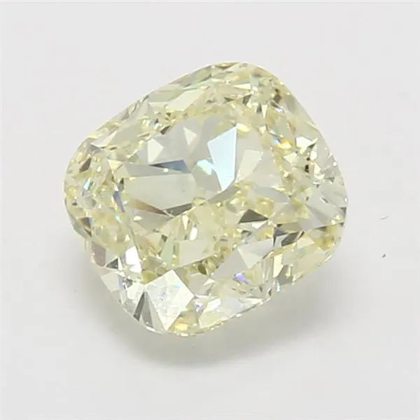 3.02ct Cushion brilliant Natural Diamond (Colour Fancy Light Yellow, Clarity VS1, GIA Certified)