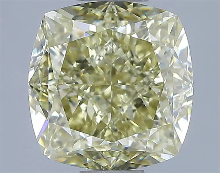 3.02ct Cushion brilliant Natural Diamond (Colour Fancy Yellow, Clarity VVS2, GIA Certified)