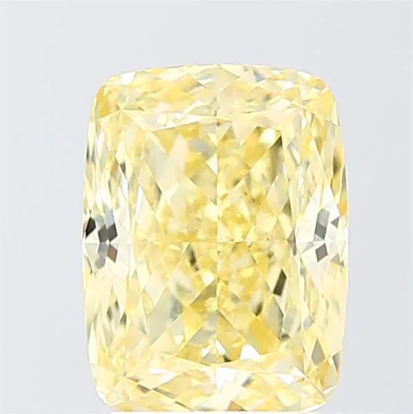 3.02ct Cushion modified Lab Grown Diamond (Colour Fancy Intense Yellow, Clarity VS1, IGI Certified)