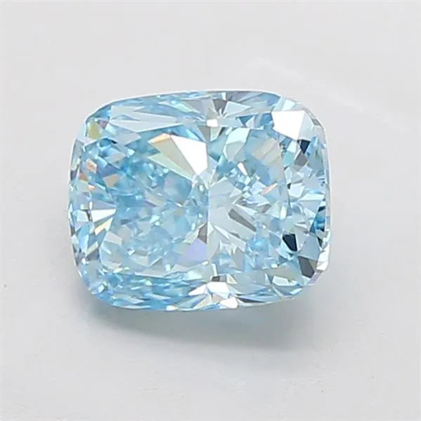 3.02ct Cushion modified Lab Grown Diamond (Colour Fancy Vivid Blue, Clarity VS1, IGI Certified)