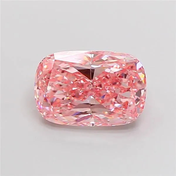 3.02ct Cushion modified Lab Grown Diamond (Colour Fancy Vivid Pink, Clarity VVS2, IGI Certified)