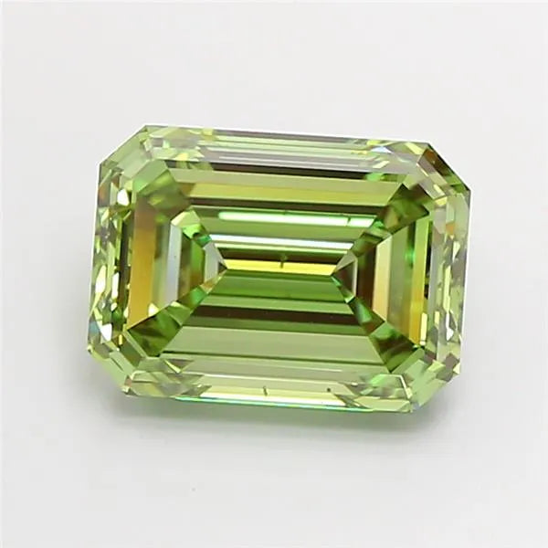 3.02ct Emerald Lab Grown Diamond (Colour Fancy Vivid Green, Clarity VS2, IGI Certified)