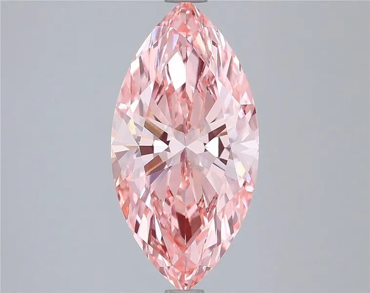 3.02ct Marquise Lab Grown Diamond (Colour Fancy Vivid Pink, Clarity VVS2, IGI Certified)