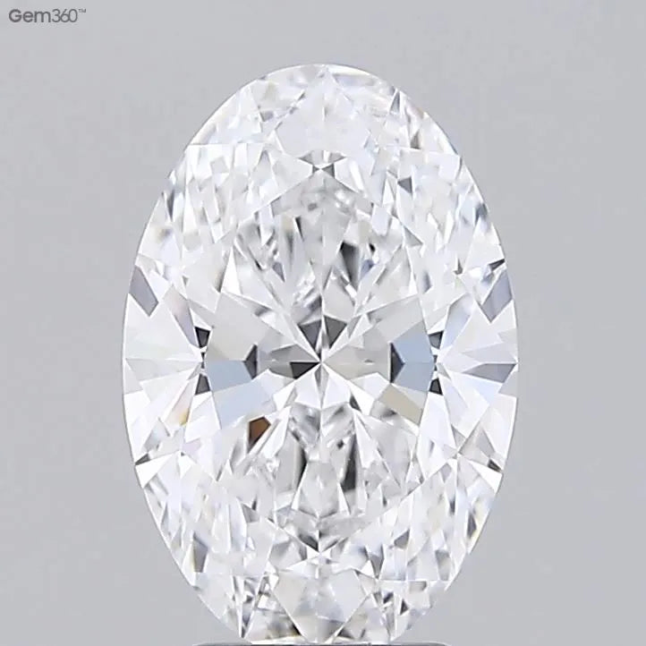 3.02ct Oval Lab Grown Diamond (Colour D, Clarity VVS1, GIA Certified)