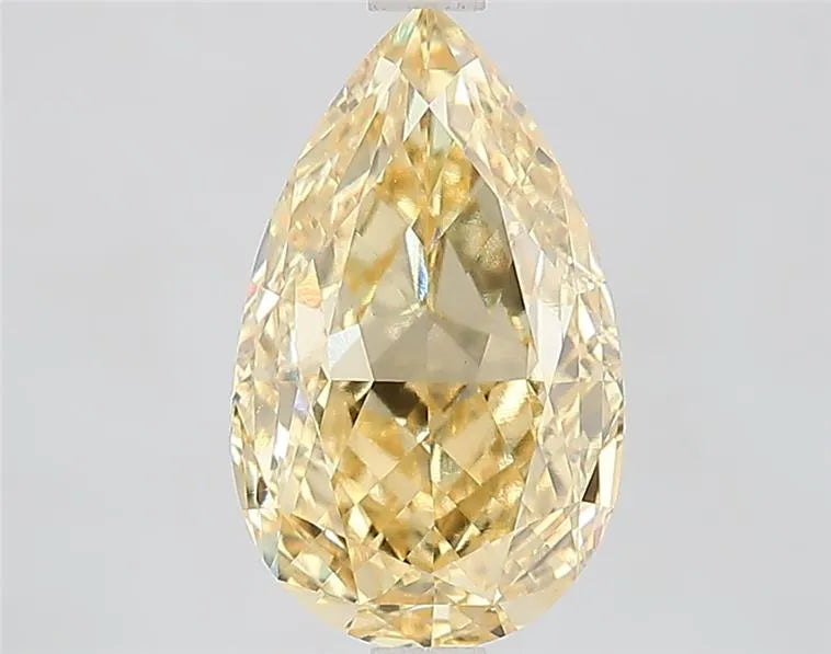 3.02ct Pear Lab Grown Diamond (Colour Fancy Intense Yellow, Clarity VVS2, IGI Certified)