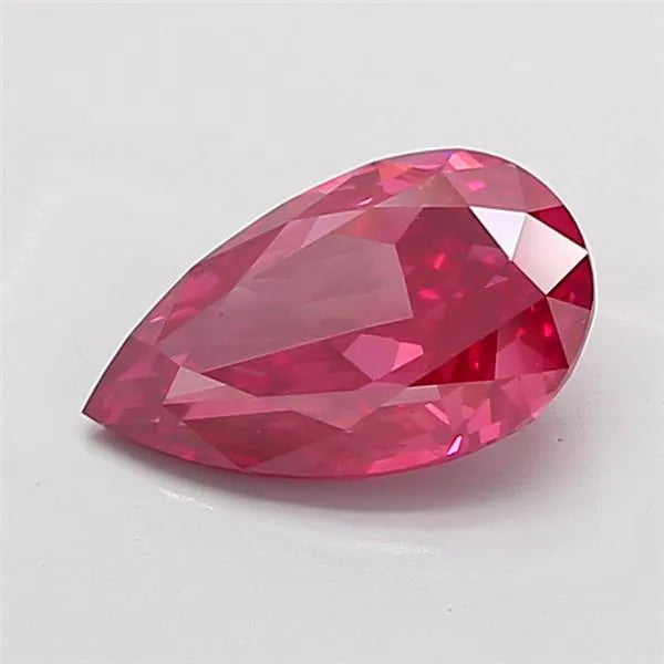 3.02ct Pear Lab Grown Diamond (Colour Fancy Vivid Pink, Clarity VS1, IGI Certified)