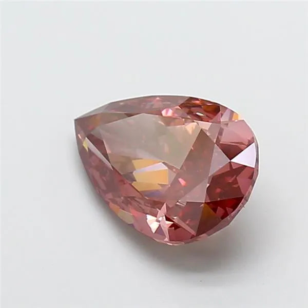 3.02ct Pear Lab Grown Diamond (Colour Fancy Vivid Pink, Clarity VVS2, IGI Certified)
