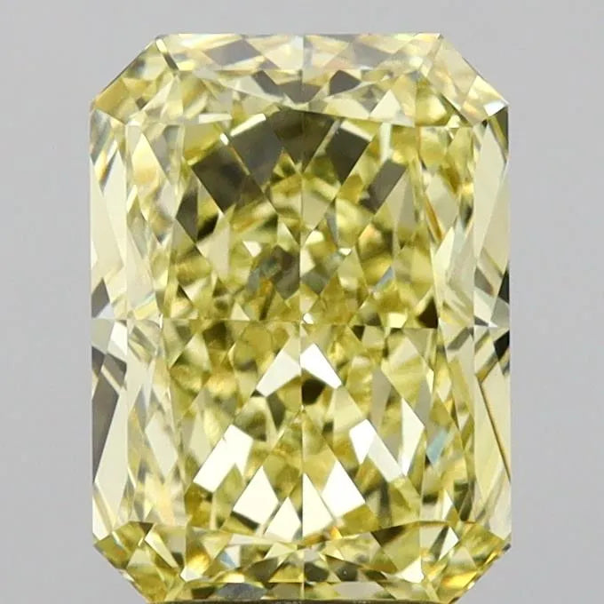 3.02ct Radiant Lab Grown Diamond (Colour Fancy Intense Yellow, Clarity VVS2, IGI Certified)