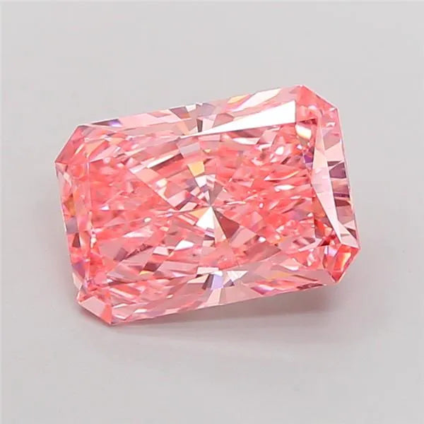 3.02ct Radiant Lab Grown Diamond (Colour Fancy Vivid Pink, Clarity VVS2, IGI Certified)