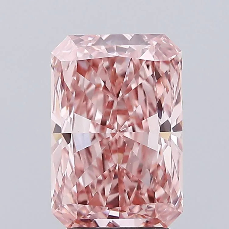 3.02ct Radiant Lab Grown Diamond (Colour Fancy Vivid Pink, Clarity VVS2, IGI Certified)