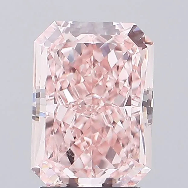 3.02ct Radiant Lab Grown Diamond (Colour Fancy Vivid Pink, Clarity VVS2, IGI Certified)